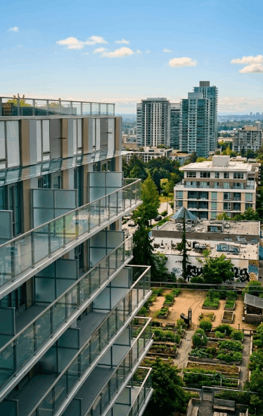 Frameless glass balcony installation in Toronto